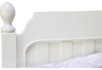 laney white twin poster bed p  
