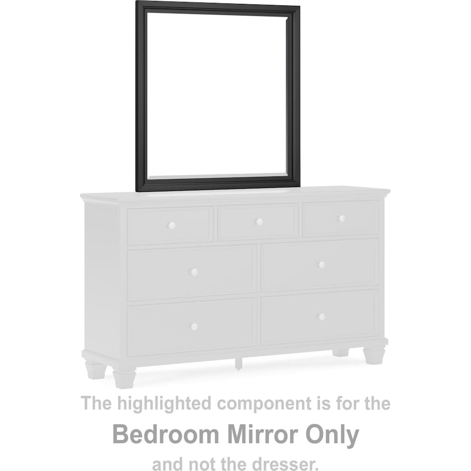 lanolee bedroom black br master mirror b   