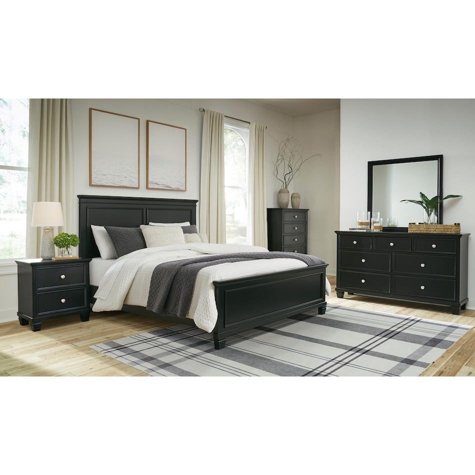 lanolee bedroom black br master chest b   