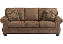 larkinhurst brown st stationary fabric sofa   