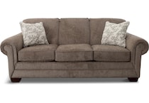 laruso living room brown st stationary fabric sofa   