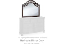 lavinton bedroom brown br master mirror b   