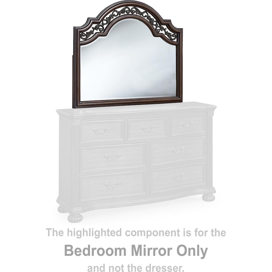 lavinton bedroom brown br master mirror b   