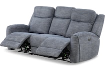 lawrence living room blue mt motion fabric sofa p   