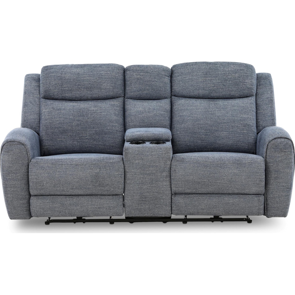 lawrence living room blue mt motion fabric loveseat p   