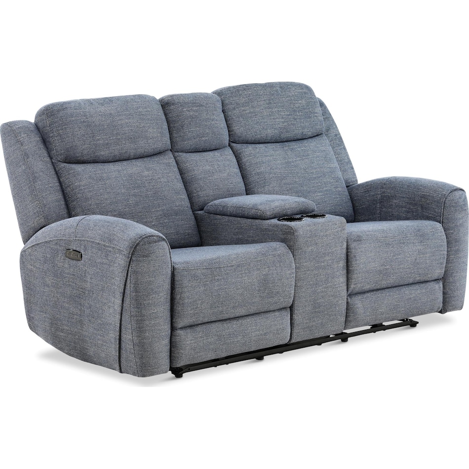 lawrence living room blue mt motion fabric loveseat p   