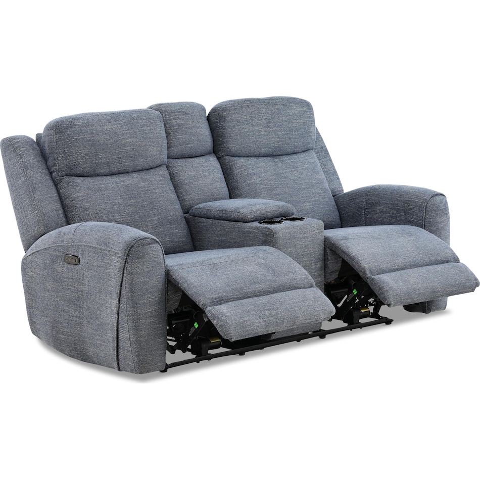 lawrence living room blue mt motion fabric loveseat p   