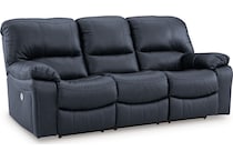 leesworth blue mt motion fabric sofa p u  