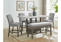 lena counter dining grey dr bench   