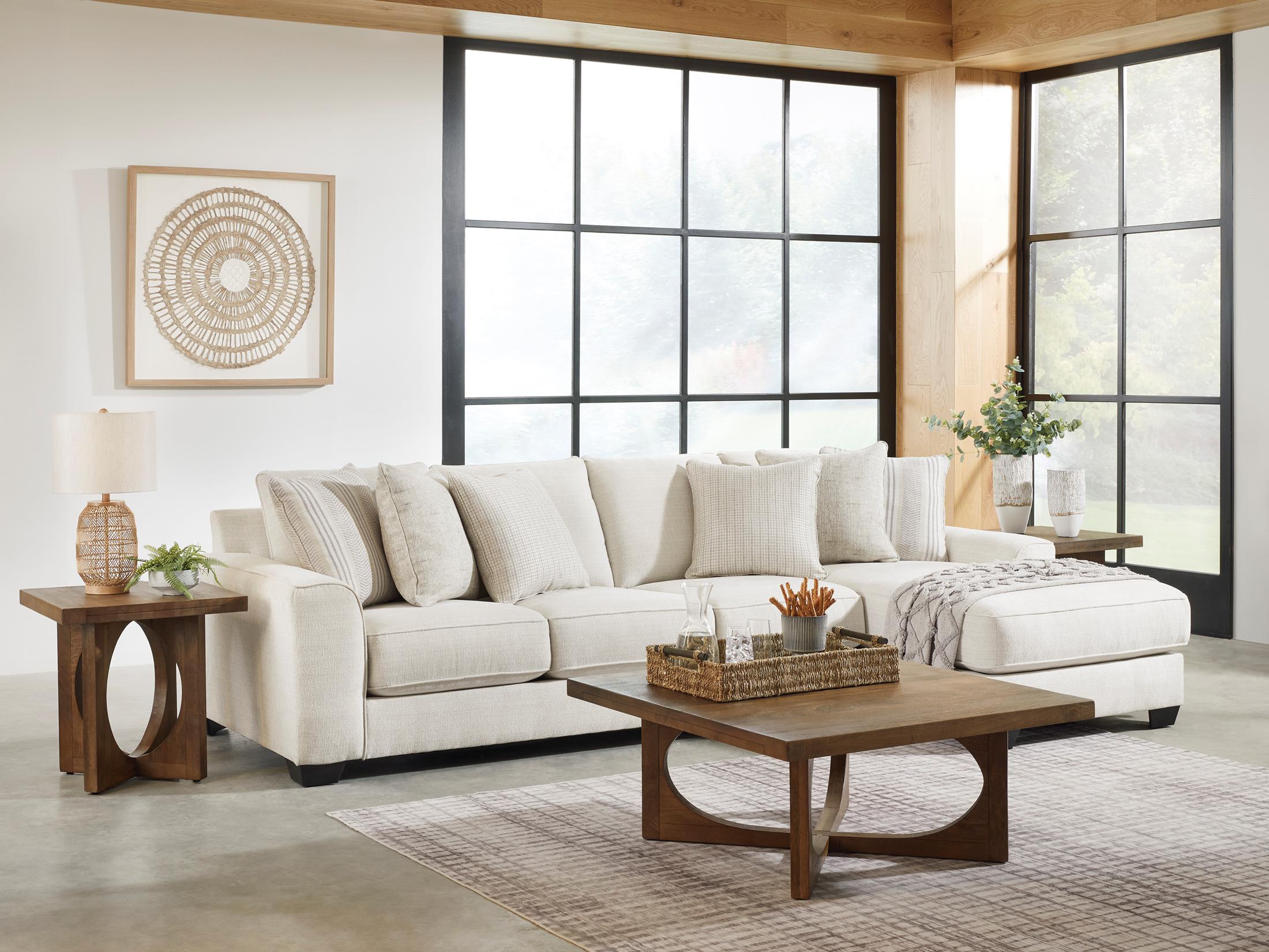 Lerenza 2-Piece Sectional with Right Facing Chaise | John V