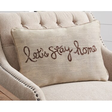 Lets Stay Home Pillow