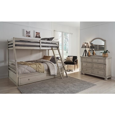 Lettner Twin over Full Bunk Bed with 1 Large Storage Drawer