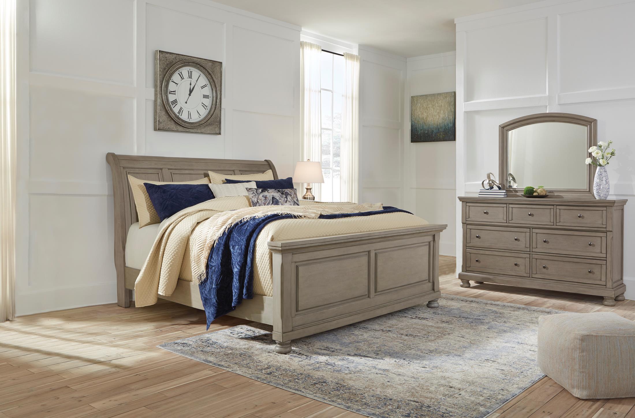 Lettner king sleigh deals bed