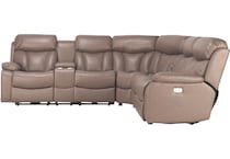 lexicon brown  pc reclining sectional p  