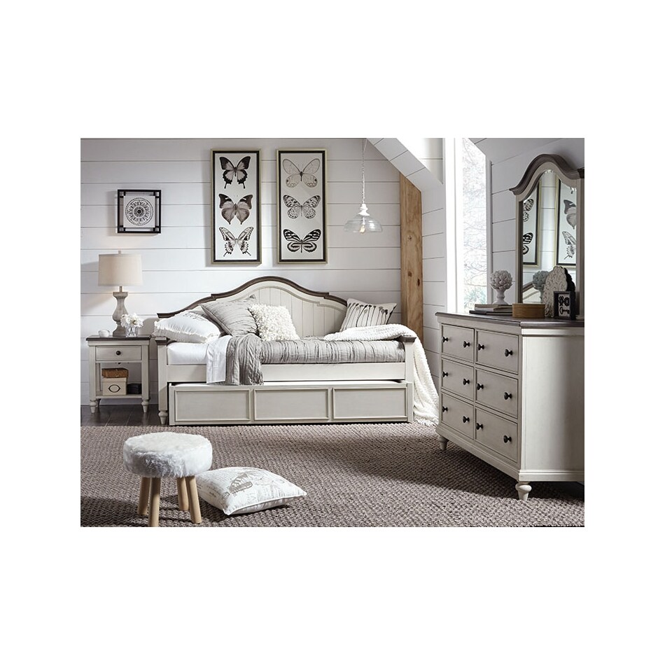lillian white twin daybed p  