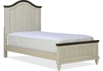 lillian white twin panel bed p  