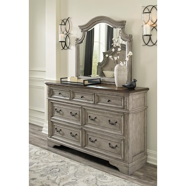 Lodenbay 7 Drawer Dresser and Mirror