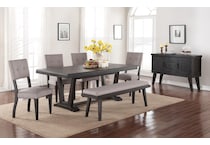 logan dining black dr dining table reg hgt   