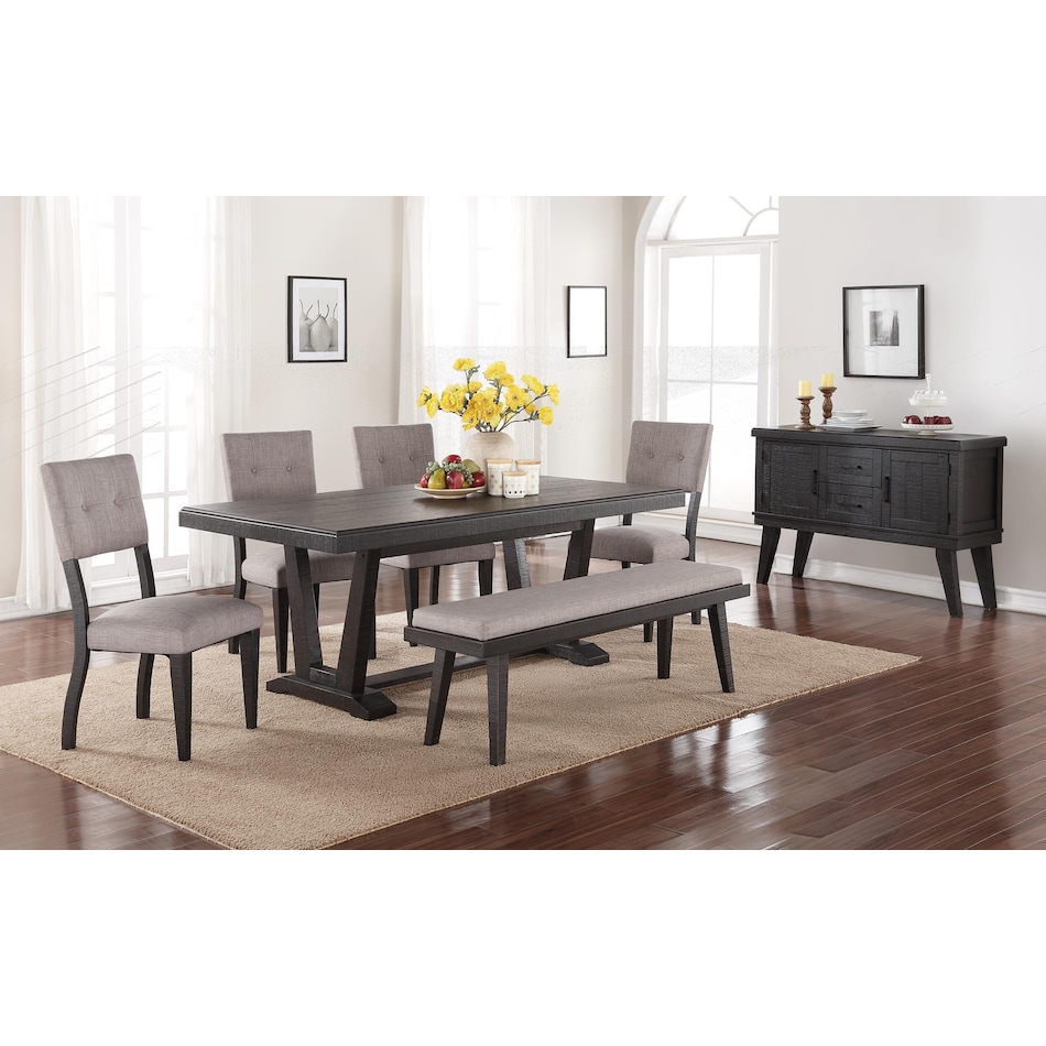 logan dining black dr dining table reg hgt   