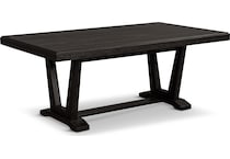 logan dining black dr dining table reg hgt   