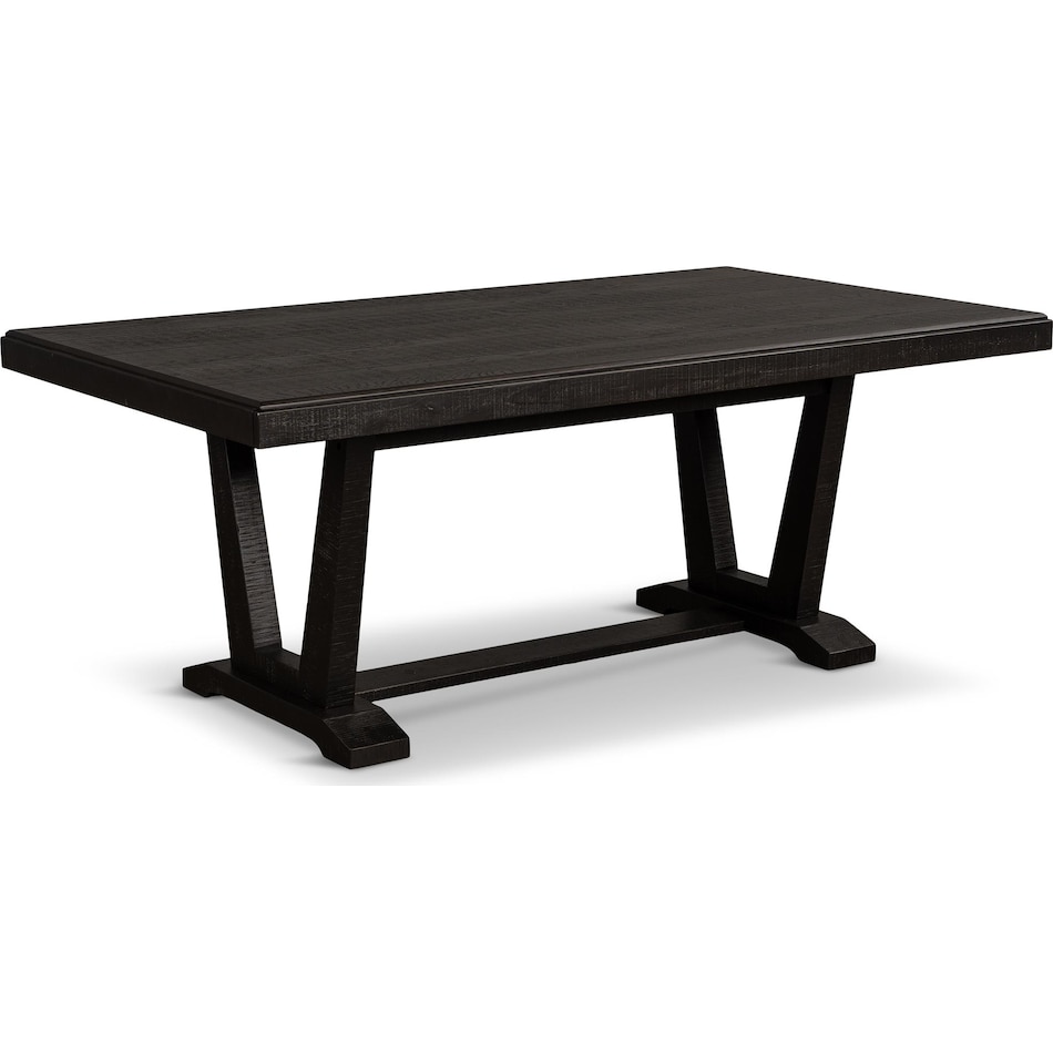 logan dining black dr dining table reg hgt   