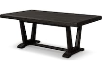 logan dining black dr dining table reg hgt   