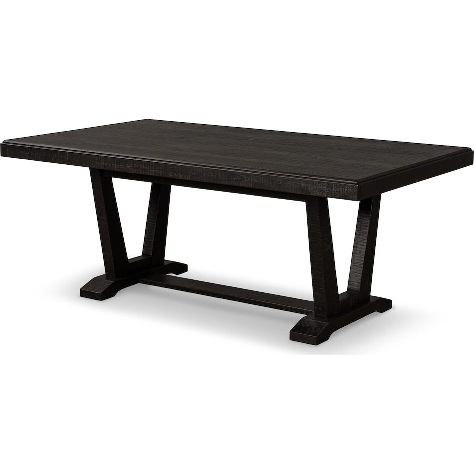 logan dining black dr dining table reg hgt   