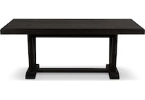 logan dining black dr dining table reg hgt   