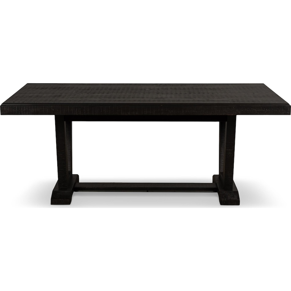 logan dining black dr dining table reg hgt   