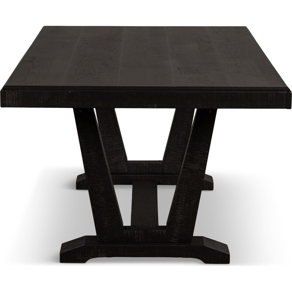 logan dining black dr dining table reg hgt   