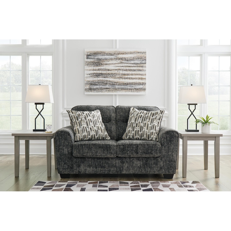 lonoke gunmetal living room dark gray   