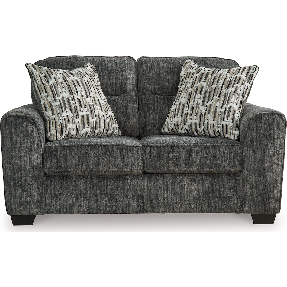 lonoke gunmetal living room dark gray st loveseat   