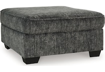 lonoke gunmetal living room dark gray st stationary fabric ottoman   