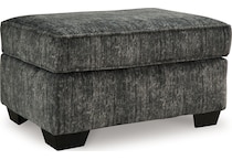 lonoke gunmetal living room dark gray st stationary fabric ottoman   