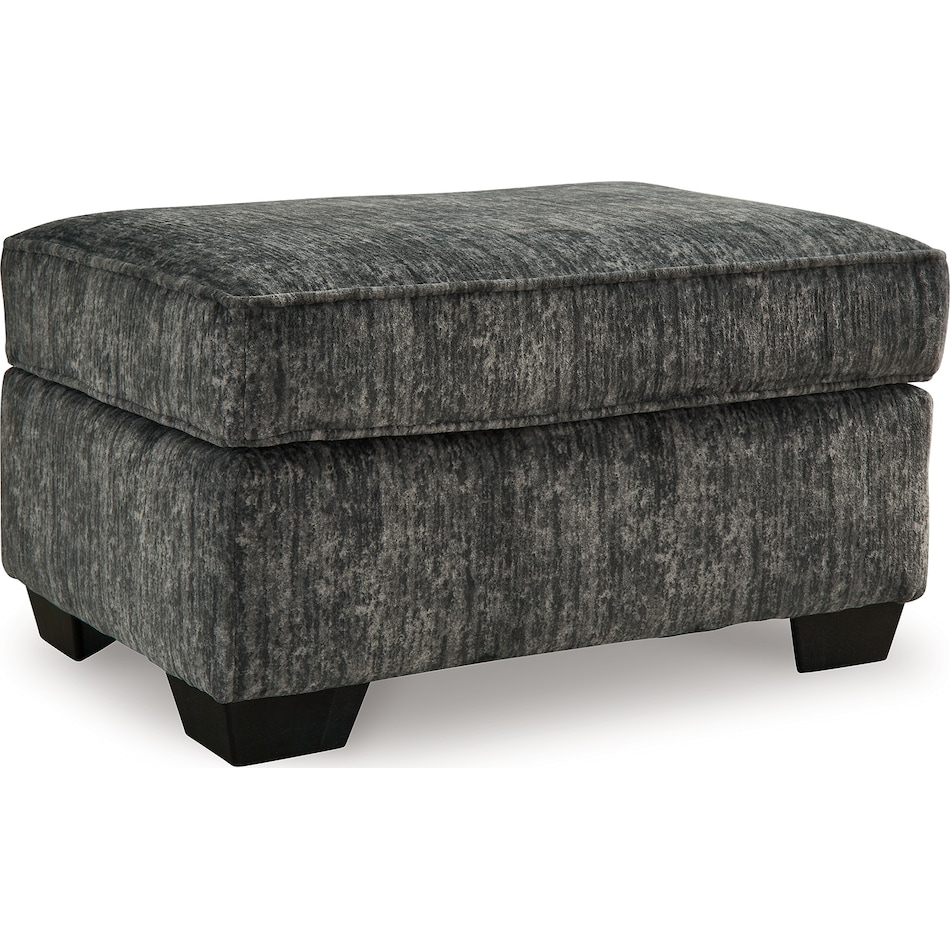 lonoke gunmetal living room dark gray st stationary fabric ottoman   