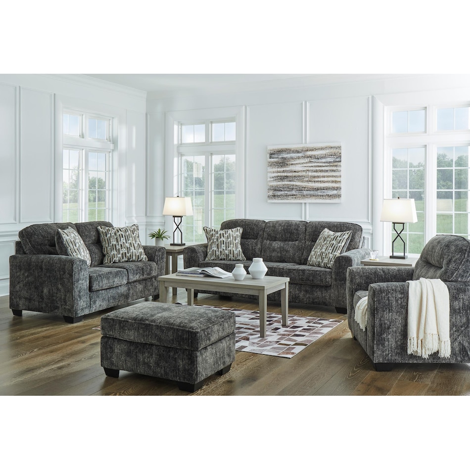 lonoke gunmetal living room dark gray st stationary fabric ottoman   