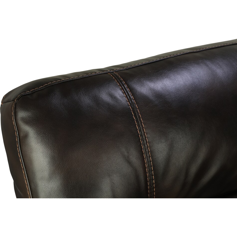 loretto dark brown recliner   