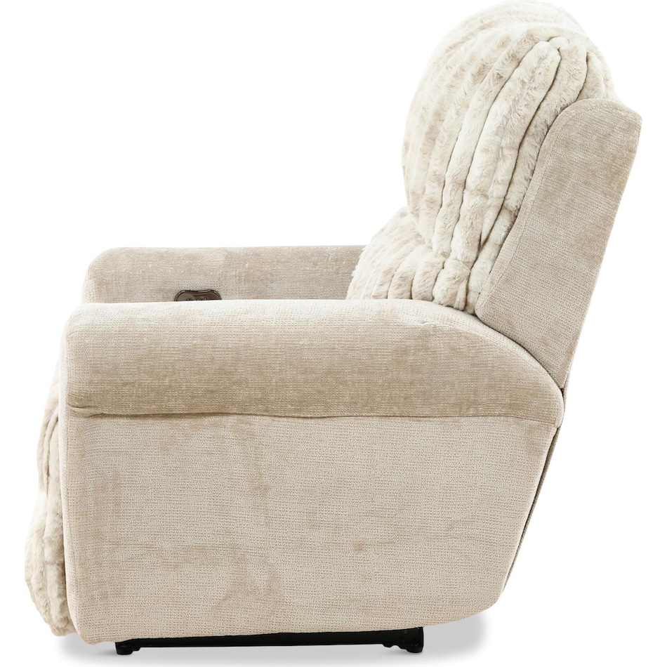 louis living room off white mt fabric recliner p   