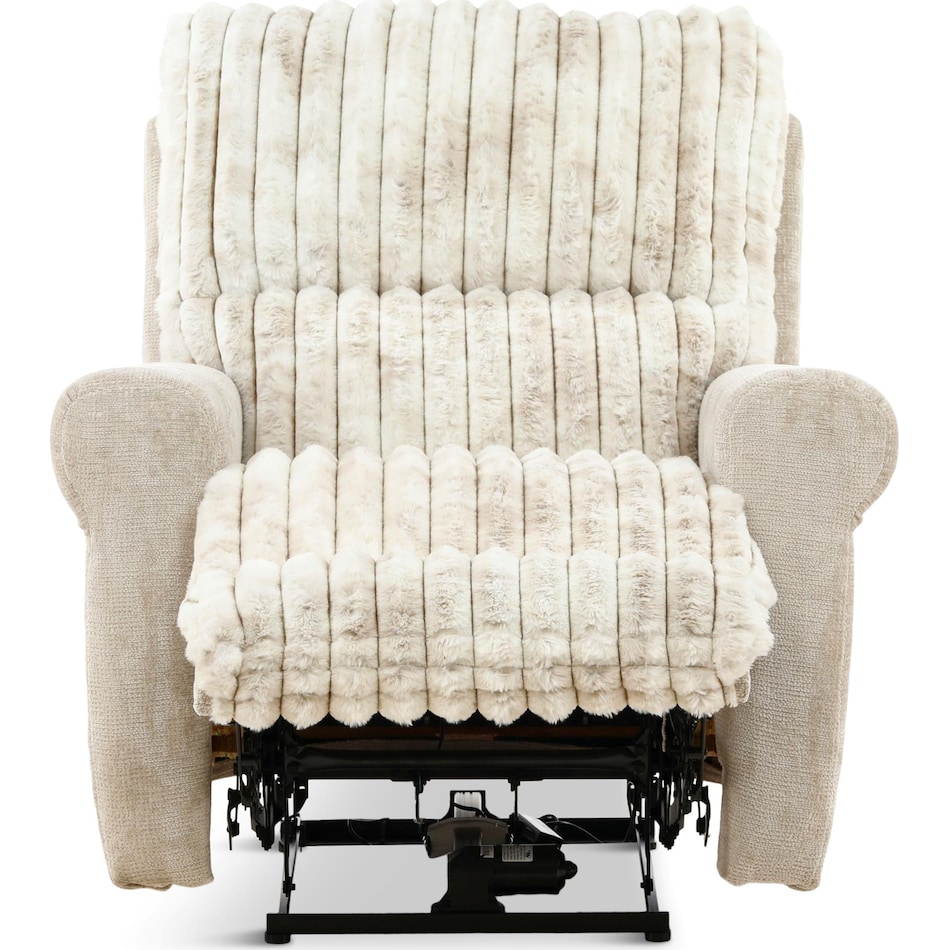 louis living room off white mt fabric recliner p   