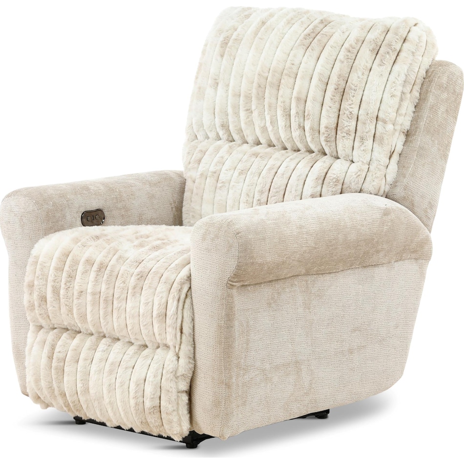 louis living room off white mt fabric recliner p   