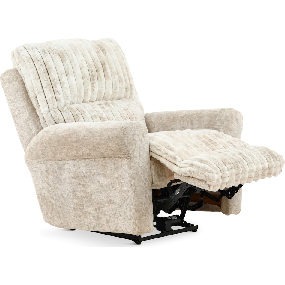 louis living room off white mt fabric recliner p   