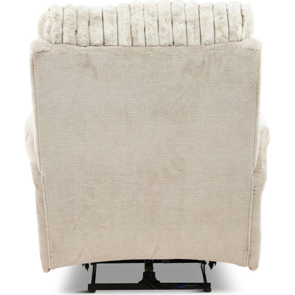 louis living room off white mt fabric recliner p   