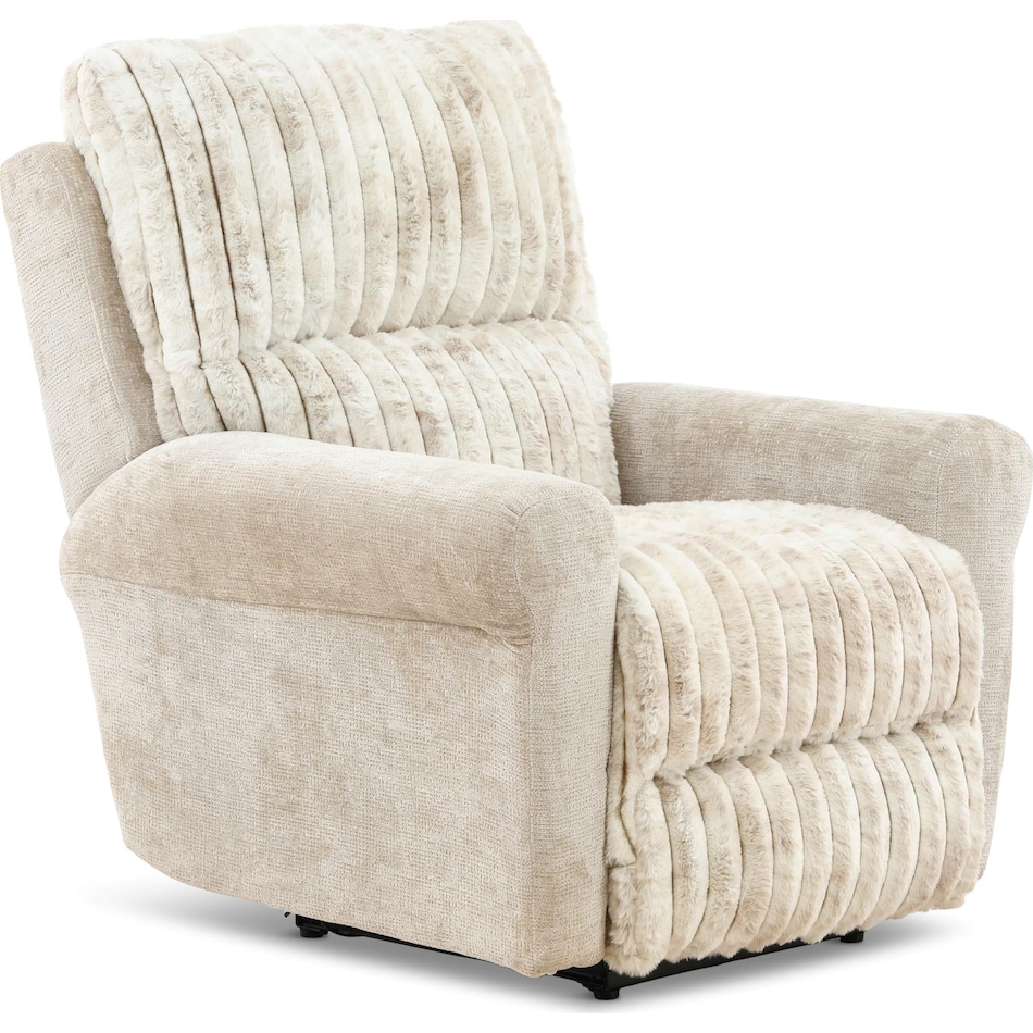 louis living room off white mt fabric recliner p   