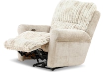 louis living room off white mt fabric recliner p   