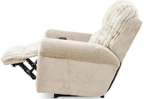 louis living room off white mt fabric recliner p   