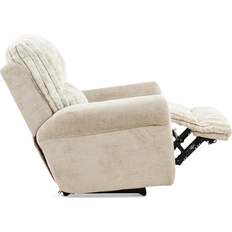 louis living room off white mt fabric recliner p   