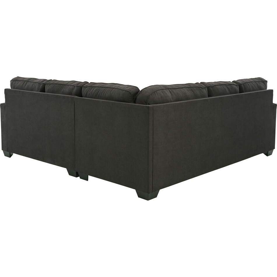 lucina charcoal  pc sectional apk  l  