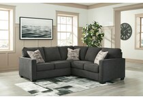 lucina charcoal  pc sectional apk  r  