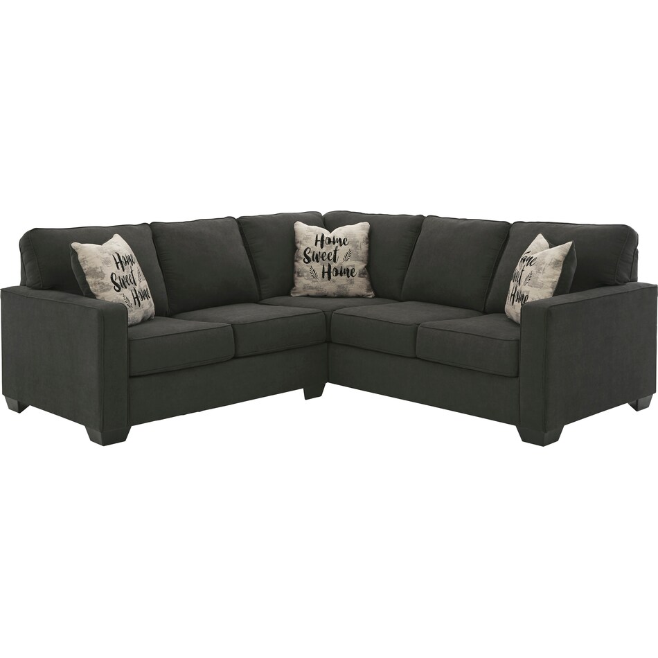 lucina charcoal  pc sectional apk  r  