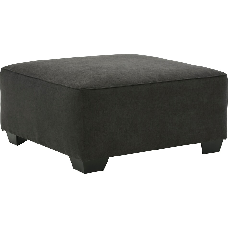 lucina charcoal accent ottoman   